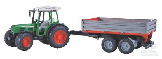 BRUDER 2104 Fendt Farmer 209 S s přívěsem a bočnicemi
