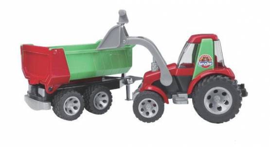 BRUDER 20116 ROADMAX Traktor s radlicí a valník