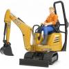 BRUDER 62002 Mikrobagr  JCB 8010 CTS s figurkou muže