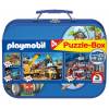 SCHMIDT 55599 Puzzle Playmobil, 2x60, 2x100 dílků