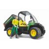 BRUDER 2490 John Deere Gator XUV 855D s figurkou