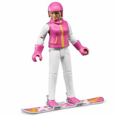 BRUDER 60420 Bworld figurka snowboardistka