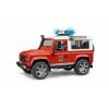 BRUDER 2596 Land Rover Defender hasiči s figurkou hasiče 