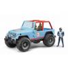 BRUDER 2541 Závodní Jeep Cross country modrý s figurkou závodníka