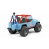 BRUDER 2541 Závodní Jeep Cross country modrý s figurkou závodníka