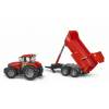 BRUDER 3099 Traktor Case IH PUMA 230 CVX s vlekem Krampe