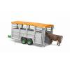 BRUDER 02227 Přepravní vůz na dobytek s figurkou krávy