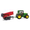 BRUDER 2057 Traktor John Deere s vlekem