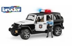 BRUDER 2526 Jeep Wrangler Rubico policejní s figur..