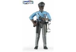 BRUDER 60051 Bworld figurka policista tmavé pleti ..