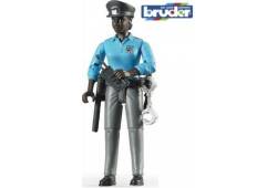 BRUDER 60431 Bworld figurka policistka tmavé pleti..