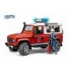 BRUDER 2596 Land Rover Defender hasiči s figurkou hasiče 