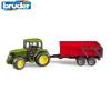 BRUDER 2057 Traktor John Deere s vlekem