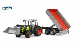 BRUDER 2112 Claas Nectis 267 F s nakladačem a přív...