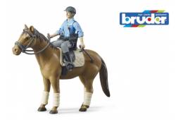 BRUDER 62507 Bworld Policista na koni
