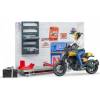 BRUDER 62102 Bworld motocyklový servis s figurkou a motorkou Ducati