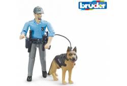 BRUDER 62150 Bworld policista se psem