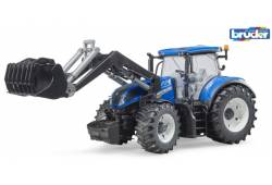 BRUDER 3121 Traktor New Holland s čelním nakladače..