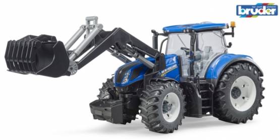 BRUDER 3121 Traktor New Holland s čelním nakladačem