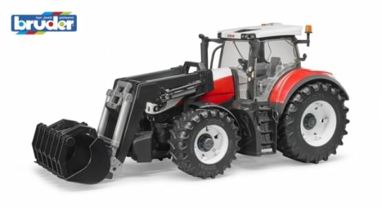 BRUDER 3181 Traktor Steyr 6300 Terrus CVT s čelním nakladačem