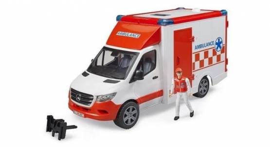 BRUDER 2676 MB Sprinter Sanitka s figurkou záchranáře