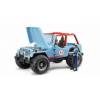 BRUDER 2541 Závodní Jeep Cross country modrý s figurkou závodníka