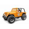 BRUDER 2542 Závodní Jeep Cross country oranžový s figurkou závodníka